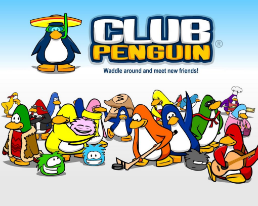 Club Penguin's First Wall Paper