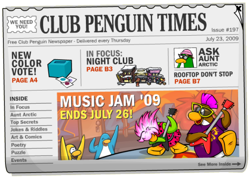 Club Penguin Times Issue #197 Cover